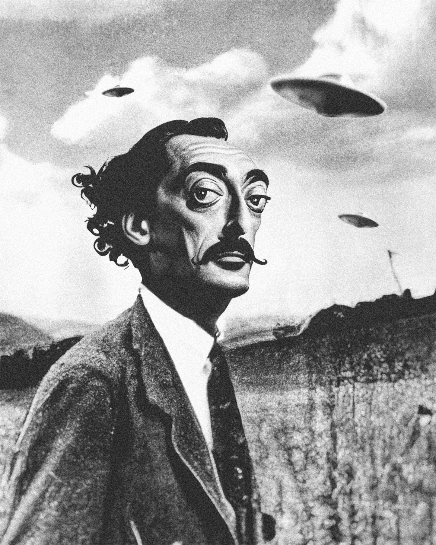 Dalí & the UFOs Fine Art Print - Cult Class Art Shop
