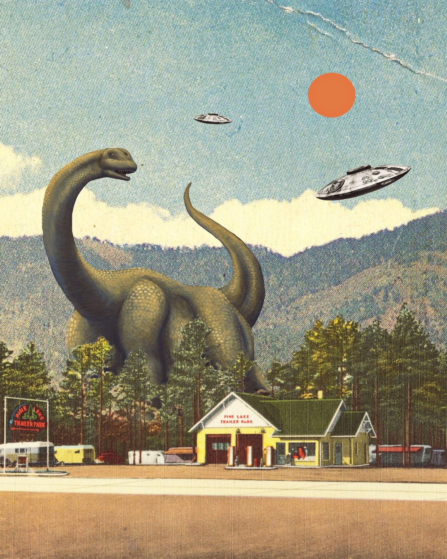 Pine Lake Trailer Park Fine Art Print