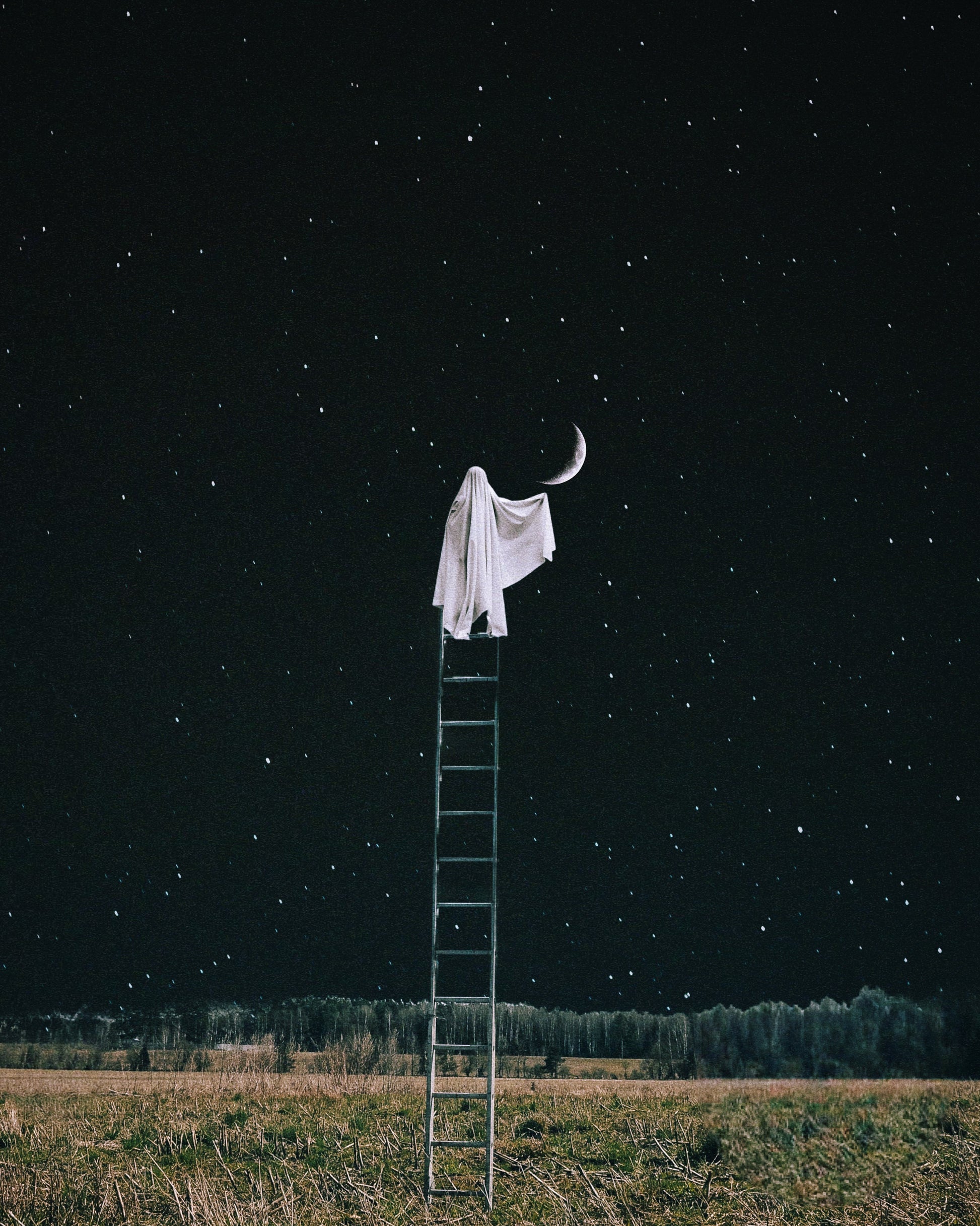 Adjusting The Moon Fine Art Print - Cult Class Art Shop