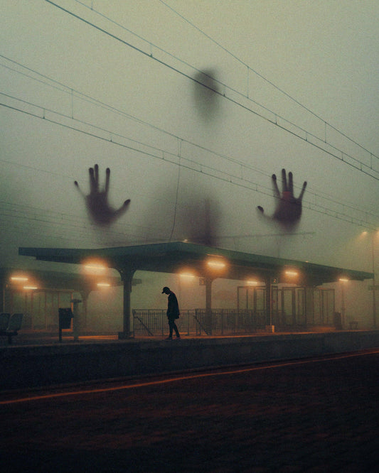 Alone At The Train Station Fine Art Print - Cult Class Art Shop