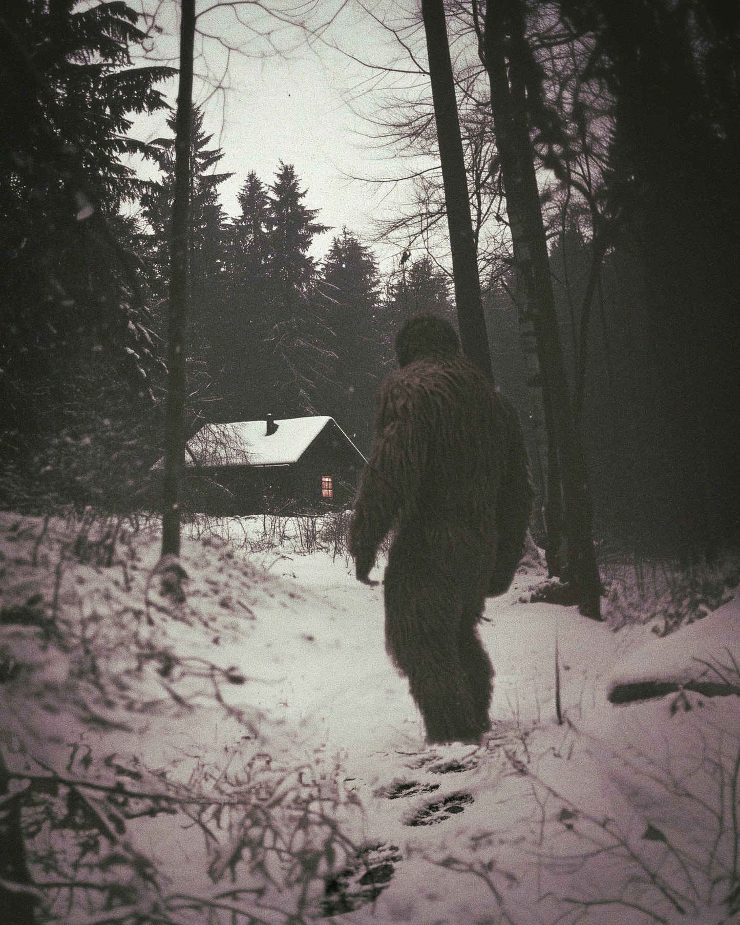 Bigfoot Lurks Fine Art Print