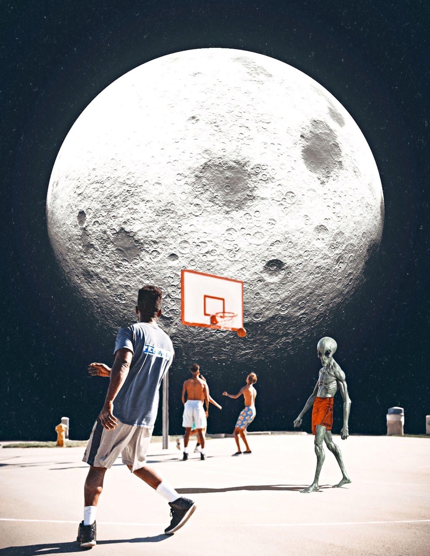 Space Jam Fine Art Print - Cult Class Art Shop