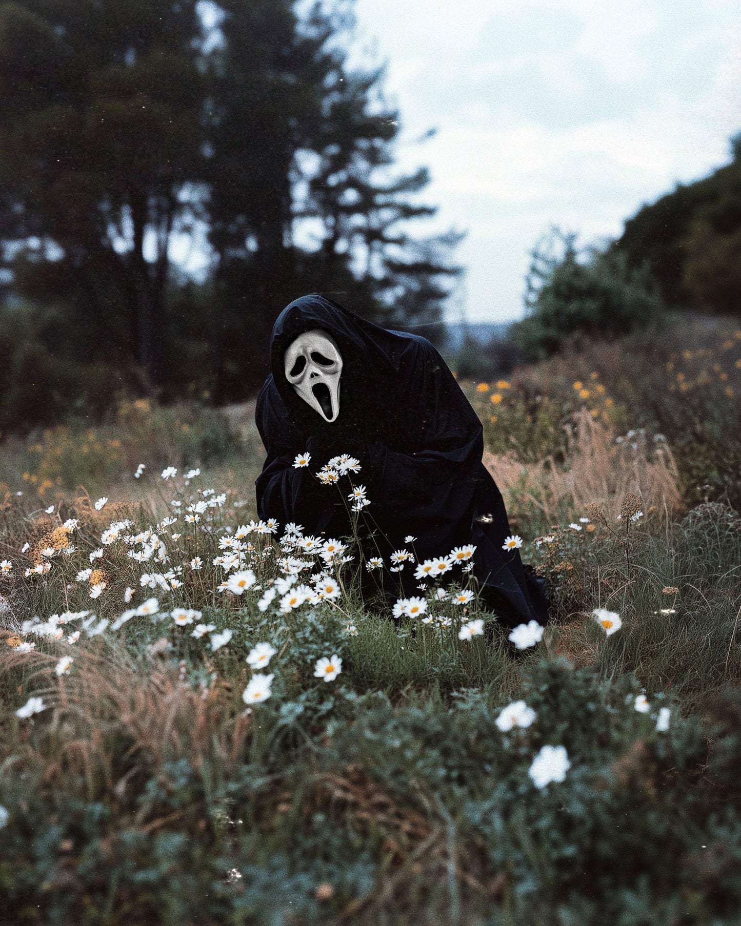 Picking Daisies Fine Art Print