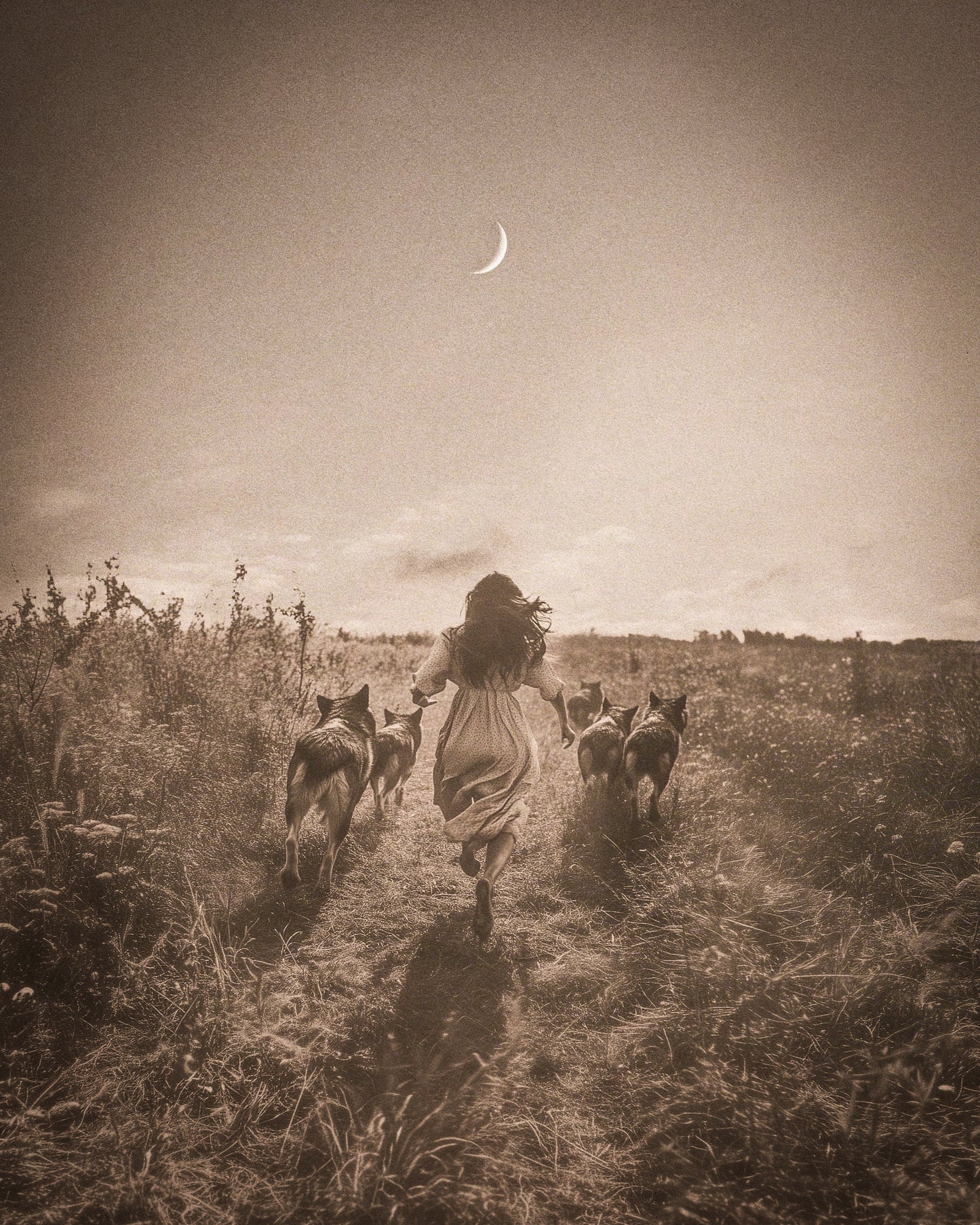 She Runs With Wolves Fine Art Print - Cult Class Art Shop