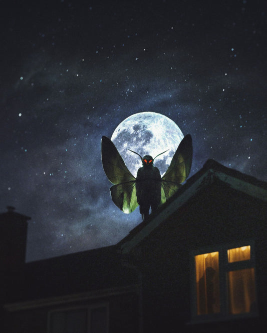 The Visit of the Mothman Fine Art Print
