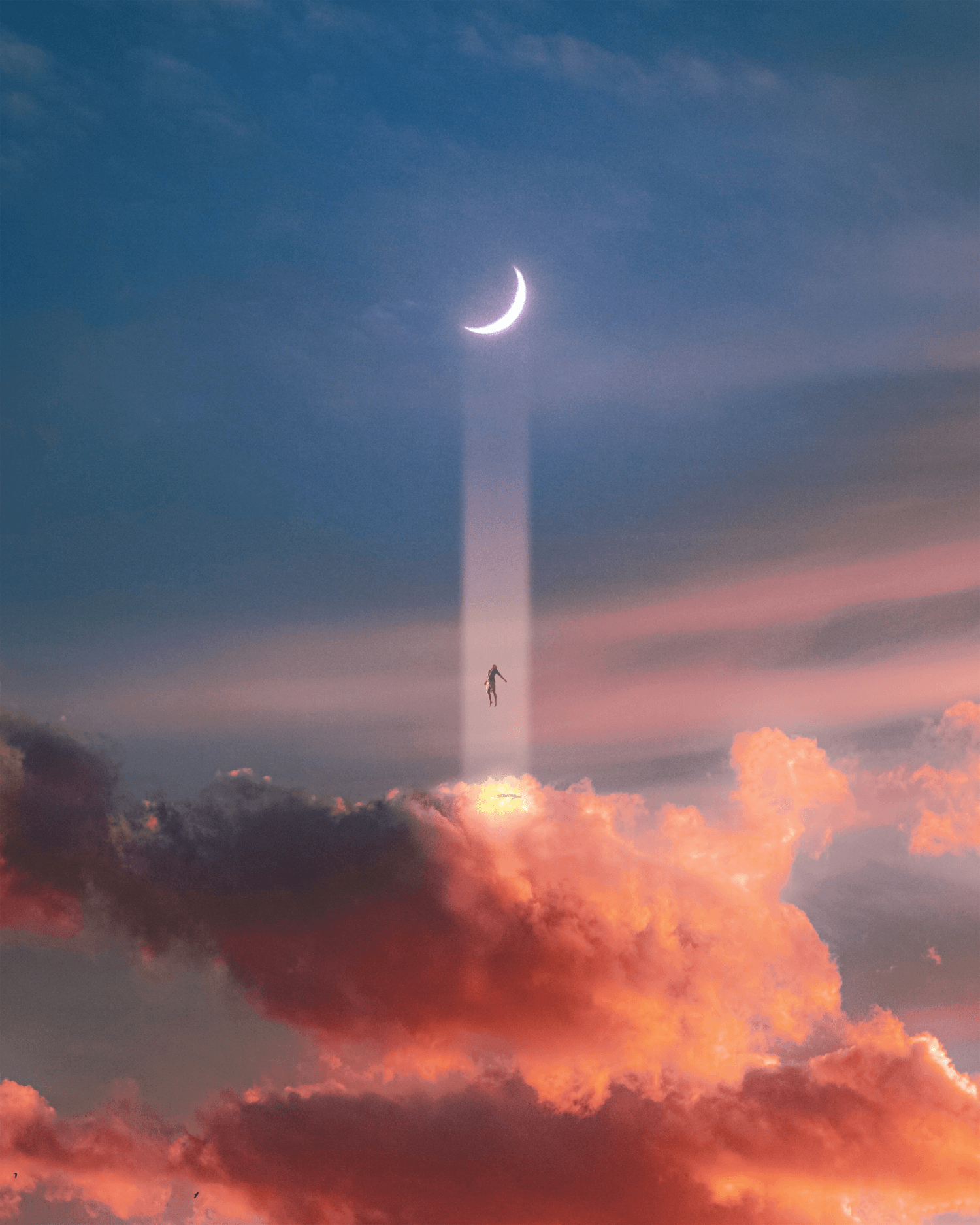 Moonbeam Fine Art Print - Cult Class Art Shop